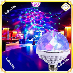 Mua Đèn Led Xoay 7 Màu Huỳnh Tân - cho phòng karaoke  vũ trường  văn phòng  phòng khách - Tặng Đuôi Đèn Có Con Tắc  - Hàng nhập khẩu