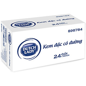 Hình ảnh Thùng 24 túi kem đặc có đường Dutch Lady (24 túi x 545g)