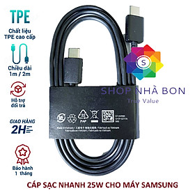 Cáp sạc Nhanh Type C to Type C dùng cho Galaxy S21, Note 20