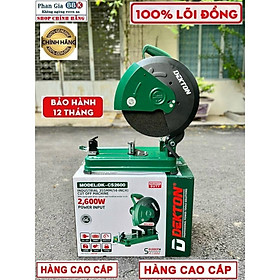 Máy cắt sắt DEKTON CS 2600W, Nặng 15KG, Mô tơ 100% Dây đồng, Bảo hành 12 tháng
