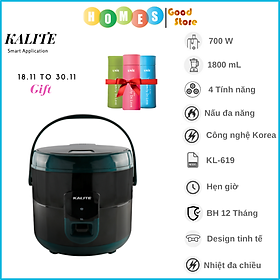 Nồi Cơm Điện KALITE K-619 1.8L 700W - Hàng Chính Hãng