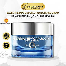 Kem Dưỡng Germaine ET O2 Pollution Defense Cream - Tăng Miễn Dịch Da, Ngừa Lão Hóa; Da Sáng và Tươi Trẻ - Kelly Beauty