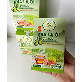 Trà lá ổi - Cỏ ngọt ( Hộp 30 gói 3g) - Sản phầm tốt cho người tiểu đường, thanh nhiệt mát gan và hỗ trợ giảm cân