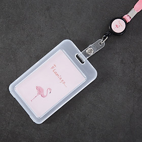 Thẻ bảng tên kèm dây đeo thẻ rút Hàn Quốc 11x7cm