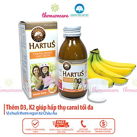 Canxi Hartus và Lineabon - Bộ đôi bổ sung calci, vitamin D3 K2  cho bé từ sơ sinh - Nhập khẩu từ Châu Âu