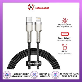 Mua Cáp sạc nhanh PD20W truyền dữ liệu Baseus Metal Data Type-C sang iPhone ( 2 size ) - Hàng chính hãng