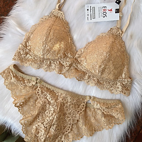 Áo lót Bralette thiết kế vải ren Nhật dễ thương của Eros đủ màu đủ size có đệm mút mỏng tháo rời, chuẩn form mặc cực thoải mái, tôn dáng