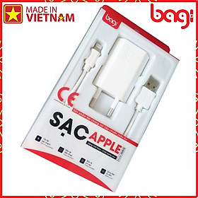 Mua Combo Củ Sạc + Dây Cáp Sạc IPhone BAGI CE-I51Z - Hàng chính hãng