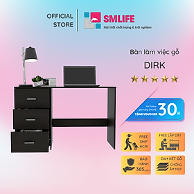 Mua Bàn máy tính gỗ công nghiệp thiết kế hiện đại SMLIFE Dirk