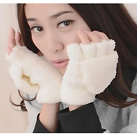 GĂNG TAY NỮ ĐA NĂNG , BAO TAY NỮ GIỮ ẤM DN20080502 - TRẮNG