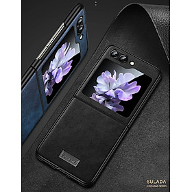 Ốp lưng da cho Samsung Galaxy Z Flip 6 hiệu SULADA viền mềm chống sốc cao cấp - Hàng chính hãng