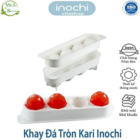 Mua Khay Làm Đá  Khay Làm Thạch Tròn Kari 4 Viên  Nhựa Dẻo Cao Cấp Inochi Kháng Khuẩn - Khử Mùi