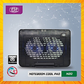 Mua ĐẾ TẢN NHIỆT VSP COOLER N20 (2*Fan 14cm) - giao ngẫu nhiên - 1984 - hàng nhập khẩu