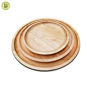 Mua Khay Gỗ Tròn Cao Su Đường Kính 20cm  25cm  30cm - Đồ Gỗ Nhà Bếp Thương Hiệu Trường Sơn