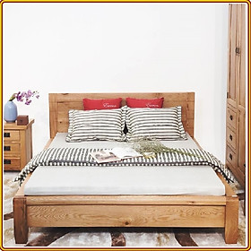 Giường ngủ Tundo kiểu Nhật chân bo 215 x 175 x 90 cm