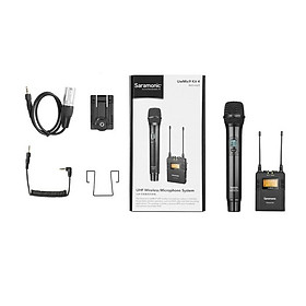 Mua Mic thu âm phỏng vấn không dây Saramonic UwMic9 Kit4 (RX9+HU9) hàng chính hãng.