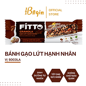 FITTO - GRANOLA GẠO LỨT HẠNH NHÂN - 3 VỊ