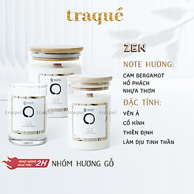 Nến thơm tinh dầu cao cấp không khói an toàn Candle Cup - ZEN/HƯƠNG THIỀN - S - 100G (KG NẮP)