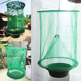 Folding Mosquito Capture Cage Flies Mesh Net Hanging Trap Fly Insect Bug Catcher