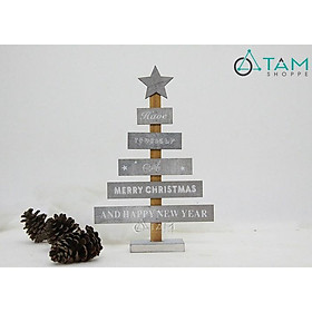Mua Cây thông noel mini để bàn bằng gỗ số 26