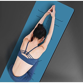 Thảm Tập Yoga Định Tuyến Cao Su Thiên Nhiên PD01 Dày 5mm Thế Hệ Mới Nhất 2021 Đại Nam Sport + Tăng Kèm Túi Và Dây Buộc