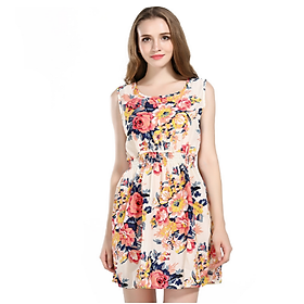 SIÊU HOT - Váy Đầm Nữ Voan Hoa Thời Trang Cao Cấp - bộ đầm cho nữ đẹp,đầm ôm nữ tính 206343 - Multicolor
