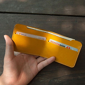 Bóp da nữ màu vàng thời trang - thiết kế đơn giản nhưng không kém phần tinh tế DT027