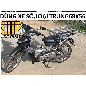 Giá chở hàng XE SỐ 68x56cm - Lộc Phát- baga chở hàng - giachohang.com (wave, jupiter, sirius, exciter)