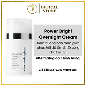 Kem dưỡng ban đêm giúp phục hồi độ ẩm và độ sáng cho da lão hóa Dermalogica Power Bright Overnight Cream 50ml