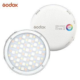 Godox R1 Tròn RGB Mini Creative Light LED Ánh sáng lấp đầy ánh sáng Video 2500K-8500K CRI 98 để quay video Vi phim truyền trực tiếp Chụp ảnh chân dung tĩnh vật