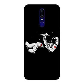 Ốp lưng dành cho Oppo F11 Vũ Trụ Nền Đen - Hàng chính hãng