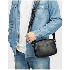 Túi đeo chéo nam nhỏ BAOHA LEATHER BHM6118 chuẩn da bò thật. Túi đeo vai mini