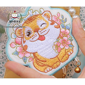 DIY túi thơm TIỂU HỔ ĐÁNG YÊU- kit nguyên liệu  kèm nhân thơm tự thêu quà tặng TÌNH YÊU- nana HANDMADE shop