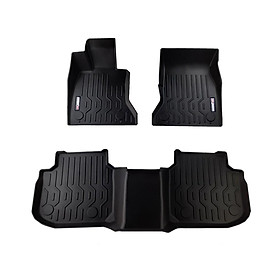 Thảm lót sàn ô tô BMW 5 series 2013 Nhãn hiệu Macsim chất liệu nhựa TPV cao cấp màu đen