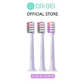 Đầu Bàn Chải Thay Thế DR.BEI BY-V12 3 Cái /Gói | Lông Toray Nhật Bản | Chứng Nhận FDA - Hàng Chính Hãng