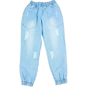 quần jean nữ baggy lưng thun freesize từ 40 - 55kg hàng made in Viet Nam