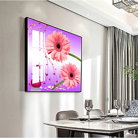 TTranh treo tường Mica Decor Hoa Đồng Tiền cao cấp. , Khung hợp nhôm chống ẩm, bền, đẹp, nhiều kích thước. Phù hợp nhiều không gian sang trọng