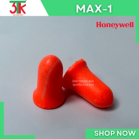 Nút tai Honeywell Max 1 Chống Ồn Giảm Ồn, Kháng Bụi, Kháng nước- Bảo vệ tai