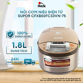 Mua  THU HỒI VỐN  Nồi cơm điện tử thông minh niêu E-Spherical Supor CFXB50FC33VN-75 - 1.8L