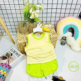 Bộ Bé Trai, Bộ Bé Gái LBL10 Ba Lỗ Thun Lạnh Mềm Mịn Thoáng Mát Cho Bé Hàng Chuẩn Đẹp