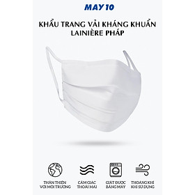 Hình ảnh (túi 6 chiếc) KHẨU TRANG VẢI XUẤT DƯ MAY 10 - LAINIÈRE PHÁP