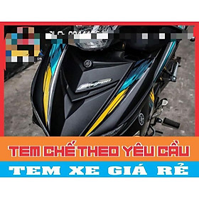 tem rời exciter 150 đen phối xanh mx