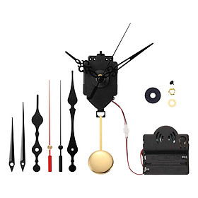 Pendulum Clock Movement Mechanism Kits W/ 3 Pairs Hands and Pendulum