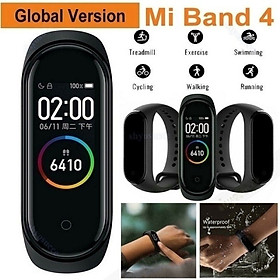 Band 4 Smart Wristband Fitness Bracelet Heart Rate Monitor Activity Tracker Smart Band Sport Watch for IOS Xiaomi PK Mi Band 3 (black,blue,red)