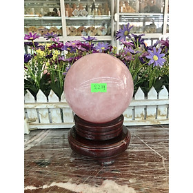 Mua Quả cầu phong thủy đá thạch anh hồng - Đường kính 11 3cm và 11 5cm