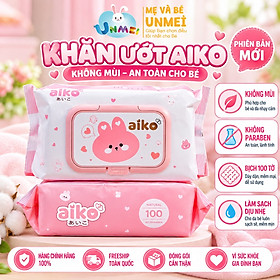 Khăn Ướt Cho Bé AIKO 100 Tờ Không Mùi