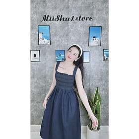 Đầm 2 dây cúp ngực dự tiệc đi biển cực xinh