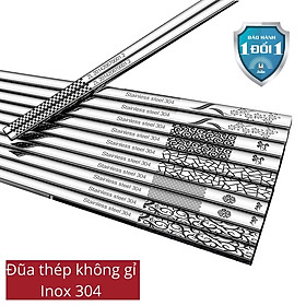 Mua Đũa Vuông Inox 304 Chống Trượt Soika - Hộp 10 Đôi