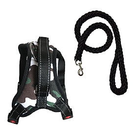 Dog Harness and Dog Leash Reflective Pet Chest Strap Comfortable for Walking M