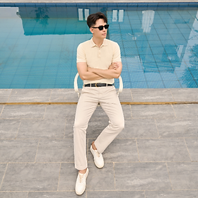 Áo Polo Nam Premium Ninomaxx Form Travel Fit FLEXCOTTON Siêu Thoáng Mát Co Giãn Tốt 2510010